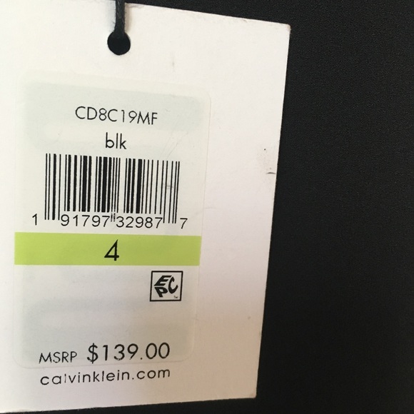 Calvin Klein Black Dress 3/4 Bell Sleeves - Picture 5 of 7